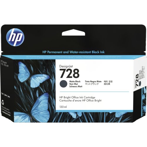 Cartucho HP 728 Negro mate - Empaque