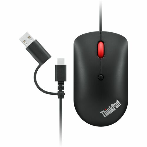 ThinkPad USB-C Essential Wired Mouse Compacto y Ambidiestro
