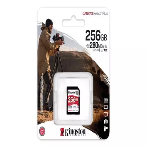 KINGSTON PP FLASH SDXC MEMORIA KINGSTON 256GB CANVAS REACT PLUS UHS-II 280R/150W