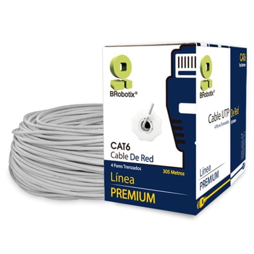 Bobina CAT6 BRobotix - Vista frontal