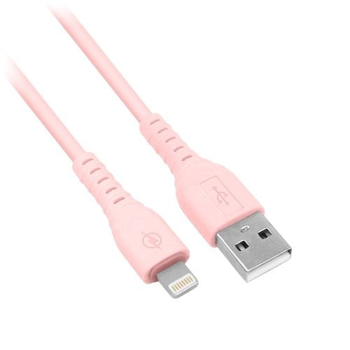 BRobotix CABLE CARGA RAPIDA LIGHTNING 1.0 METRO PVC COLOR ROSA BROBOTIX