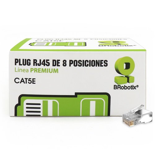 BROBOTIX PLUG RJ45 CAT6 STP 100 PIEZAS