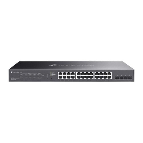 JETSTREAM 28-PORT GIGABIT SMART SWITCH WITH 24-PORT POE - Vista frontal