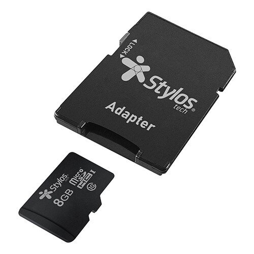 Stylos MicroSD 8GB – vista lateral