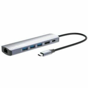 Manhattan ESTACION DOCKING USB-C CON HUB 6 EN 1