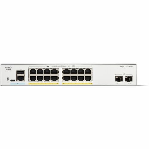 Cisco Catalyst 1200 Switch - 16 puertos PoE+ 120W - Imagen frontal