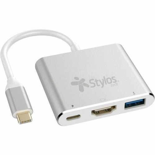 Stylos Adaptador A/V Hub 3 en 1 - Vista frontal