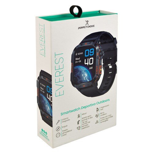 Smartwatch Everest PERFECT CHOICE - Vista lateral y correa