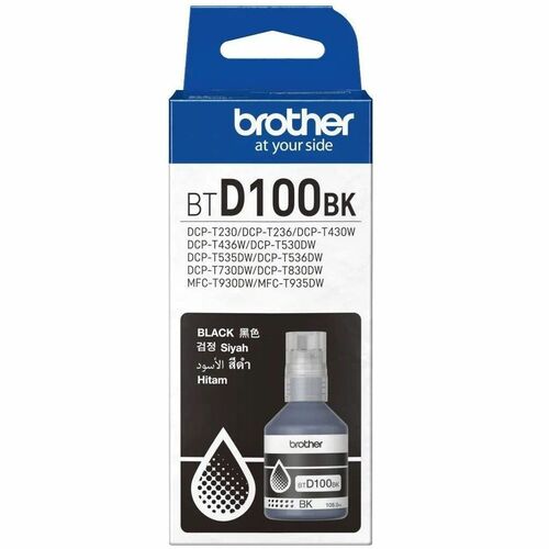 Botella de recarga de tinta Brother BTD100BK Negro