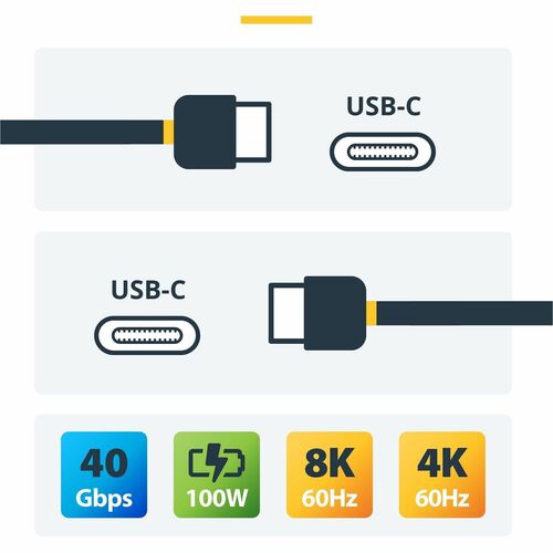 StarTech.com CABLE DE 2M THUNDERBOLT 4 40GB PD DE 100W CERTIFICATE INTEL - imagen 2