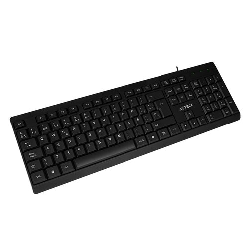 Teclado clásico alámbrico negro