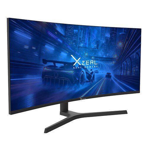Monitor Xzeal 34"" Xzeal XZ6010-1 Panel Curvo VA WQHD 165Hz 4ms 1xDP + 1xHDMI + Vesa 100x100mm Negro