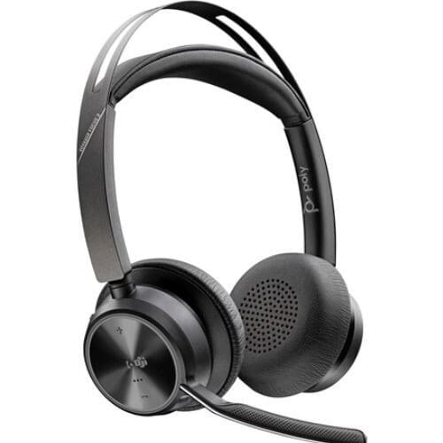 Poly Voyager Focus 2 – Conectividad USB-C y adaptador USB-A incl