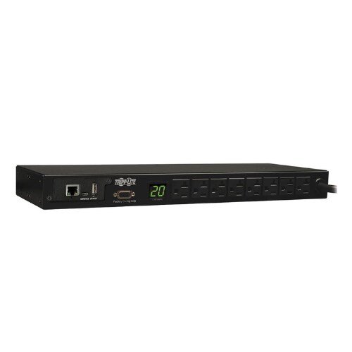 PDU Monofásico Controlable Switch Transferencia Automática - Vista frontal