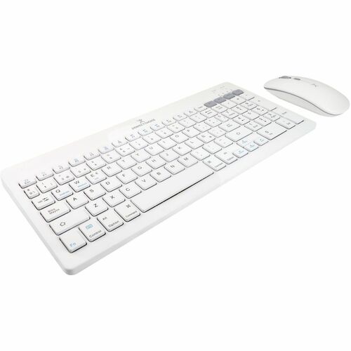 Perfect Choice KIT TECLADO 2.4 GHZ BT RECARGABLE ZEBRARY - BLANCO