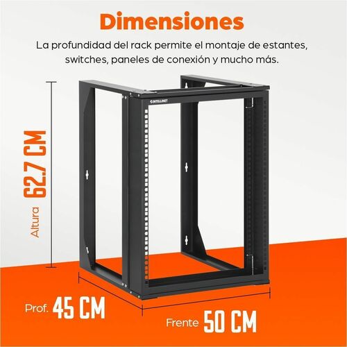 Intellinet RACK 19 ABIERTO MURAL 12U 500X450 FLATPACK - imagen 8