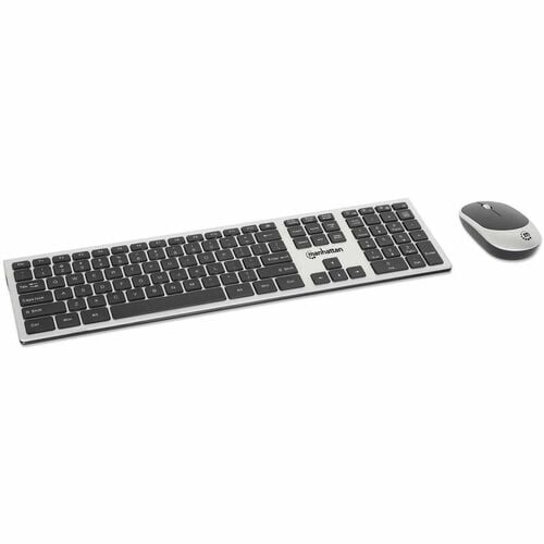 Manhattan TECLADO Y MOUSE OPTICO INALAMBR 2.4G NEGRO COMBO