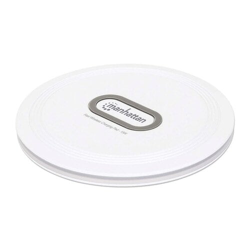 Cargador inalámbrico 15W Qi blanco redondo