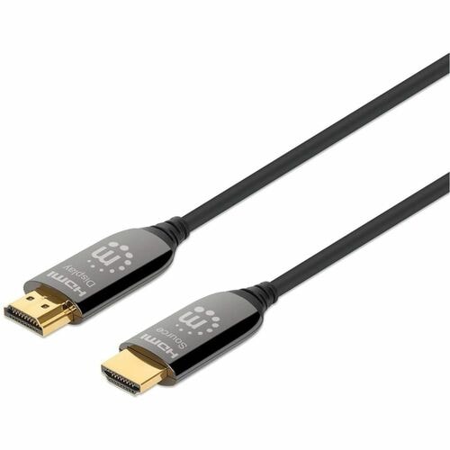 Manhattan 10m Fibra óptica híbrida Cable A/V