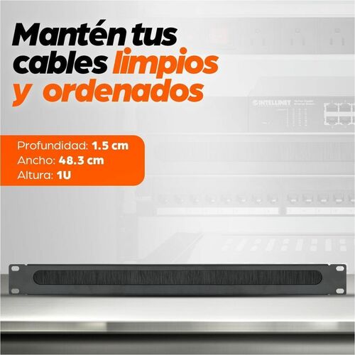 Intellinet Organizador de Cable Detalle Acero