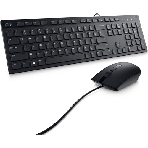 KIT Teclado y Mouse Alambrico Dell KM300C Negro