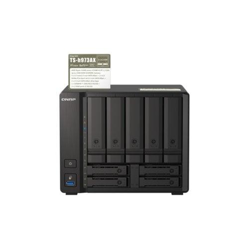 QNAP NAS QNAP TOWER 9 SLOTS 8GB RAM EXP+5GB FLASH PROC AMD RYZEN TS