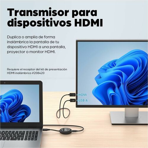 Transmisor HDMI Manhattan en uso