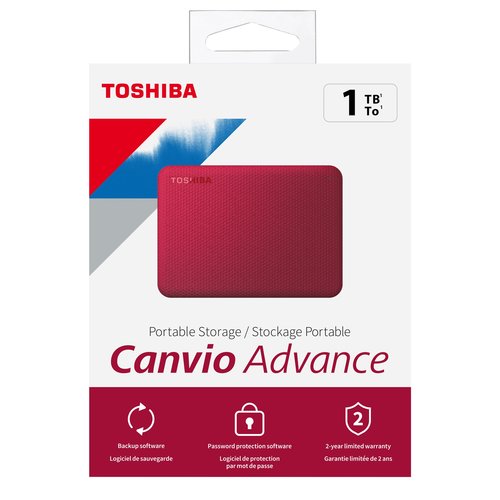 Toshiba Canvio Advance V10 Rojo 1TB