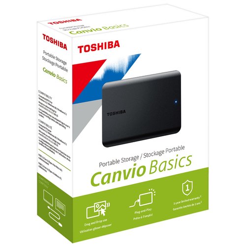 Toshiba (Pp) DISCO PORTATIL TOSHIBA CANVIO BASICS NEGRO 2TB - imagen 2