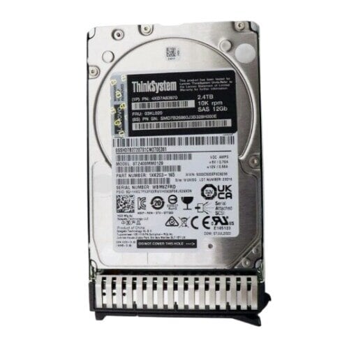 Disco Duro Lenovo vista trasera SAS