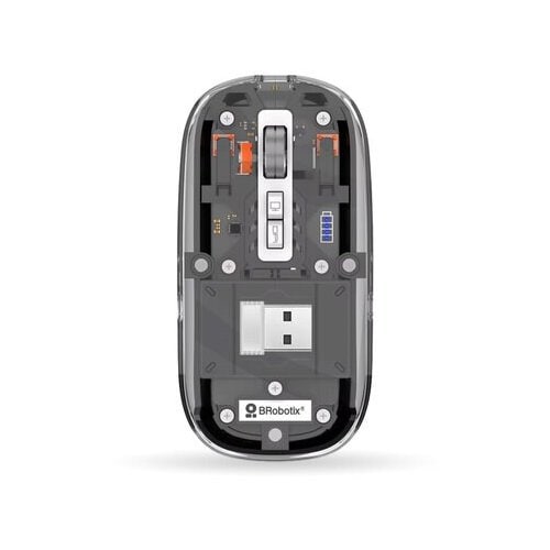 BRobotix Mouse Glass Transparente