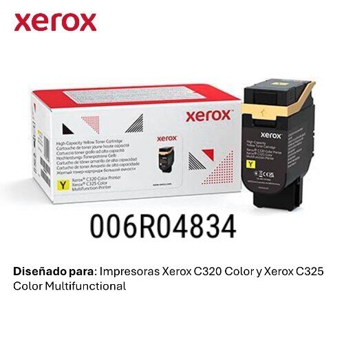 Cartucho de tóner Xerox Alto Rendimiento Láser - Amarillo - Original