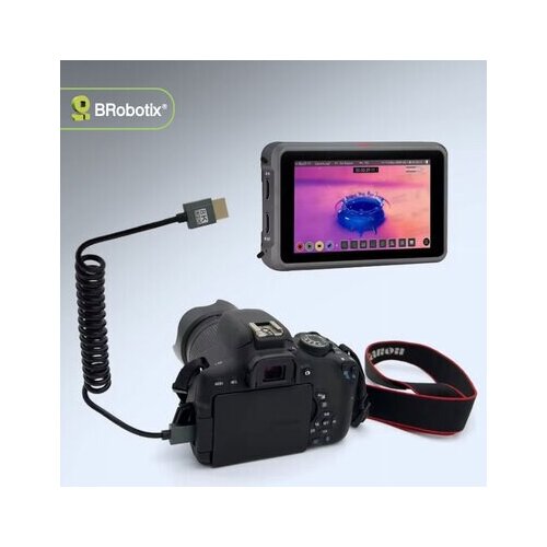 BROBOTIX Cable HDMI en Espiral - Flexibilidad