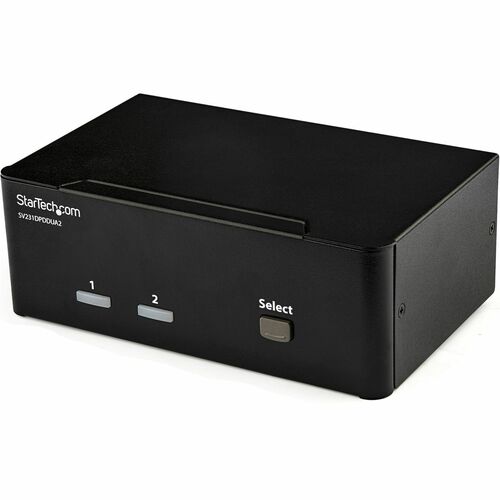 StarTech.com Switch Conmutador KVM de 2 Puertos DisplayPort - 4K 60Hz