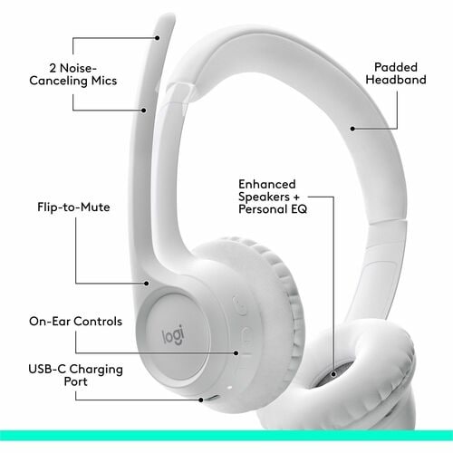Logitech Zone 300 blanco - detalles