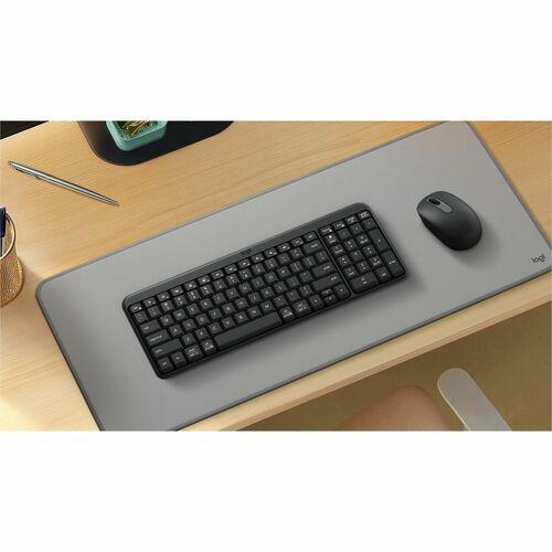 Logitech MK250 teclado y ratón vista trasera