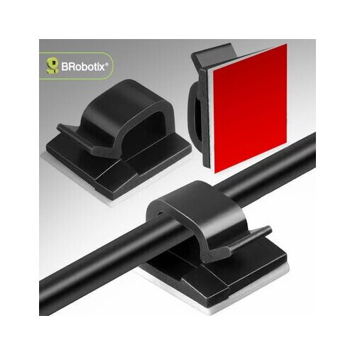 Clip adhesivo BRobotix en uso