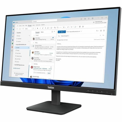 Lenovo ThinkVision S24-4e puertos traseros