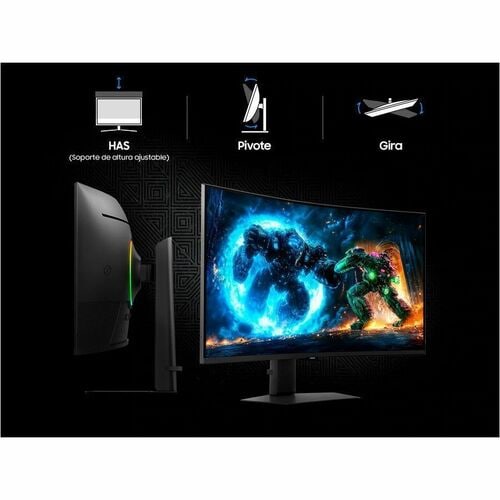 Samsung Odyssey G7 37″ vista frontal