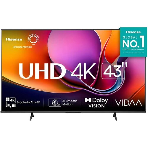 Hisense 43 pulgadas 4K Smart TV y regulador VICA T-1