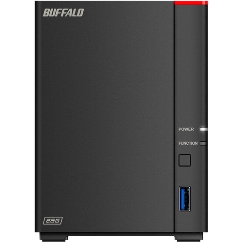 Buffalo LinkStation 720DB - Vista posterior con conexiones