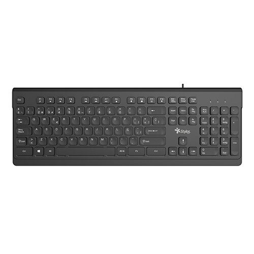 Teclado Alámbrico Stylos Membrana Negro