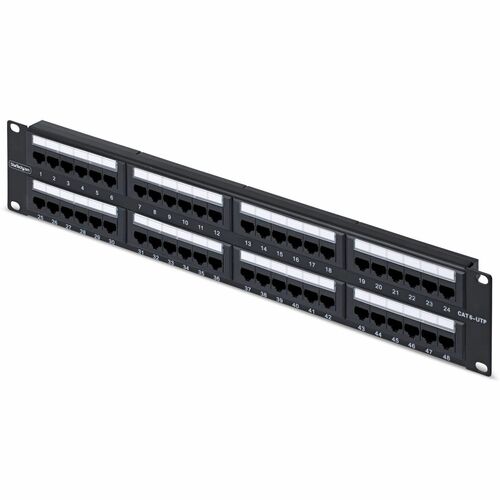 StarTech.com Panel de Parcheo 2U 48 Puertos Cat6 RJ45 Montaje en Rack
