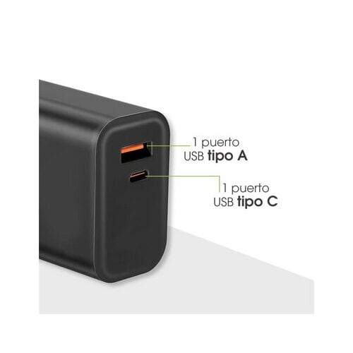 BRobotix BROBOTIX CARGADOR GAN DE 45W DU AL UN PUERTO USB 3.0 Y UN PUERTO T - imagen 3