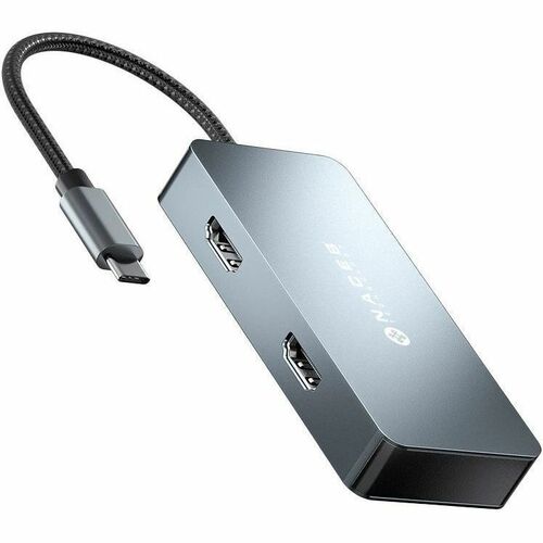 NACEB NACEB USB-C ADAPTER 7-IN-1 DUAL HDMI 4K+USB-C+PD100W+3