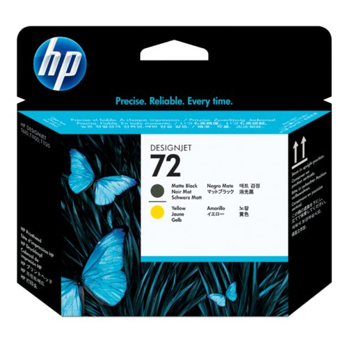 HP Impresion HP 72 NGROMATTE/AMARILLO TINTA AMPLIO FORMATO C9384A - imagen 2