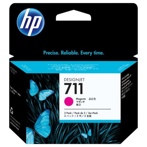 HP 711 Magenta 3-pack