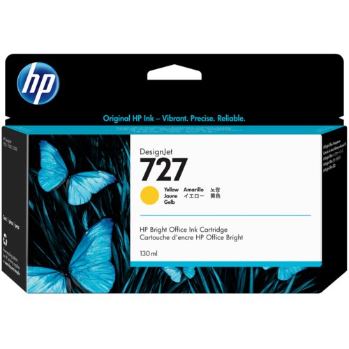HP 727 Amarillo 130ml - Cartucho de tinta original