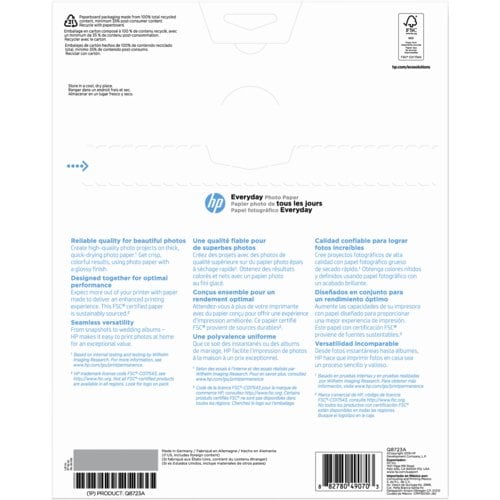HP Paper sheets - Glossy finish