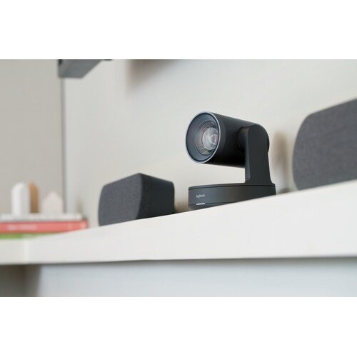 Bocina Logitech Rally montada en pared